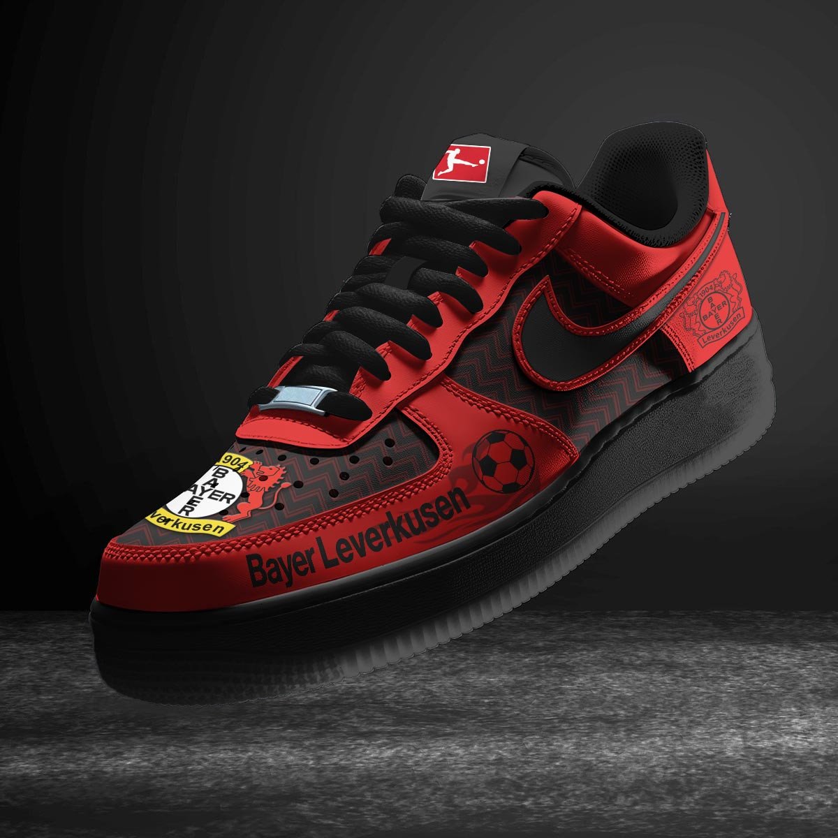 Ideafootwear Bayer 04 Leverkusen Air Low-Top Sneakers Shoes For Men And Women 1