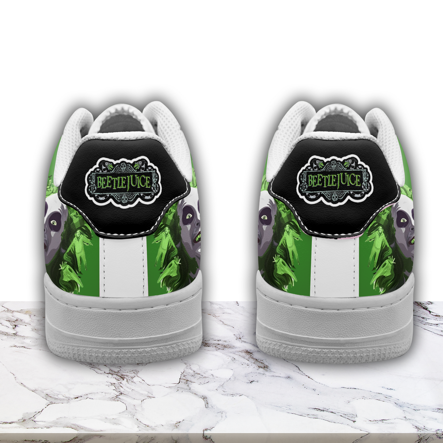 Ideafootwear Beetlejuice x Halloween Air Low-Top Sneakers Shoes For Men And Women 3