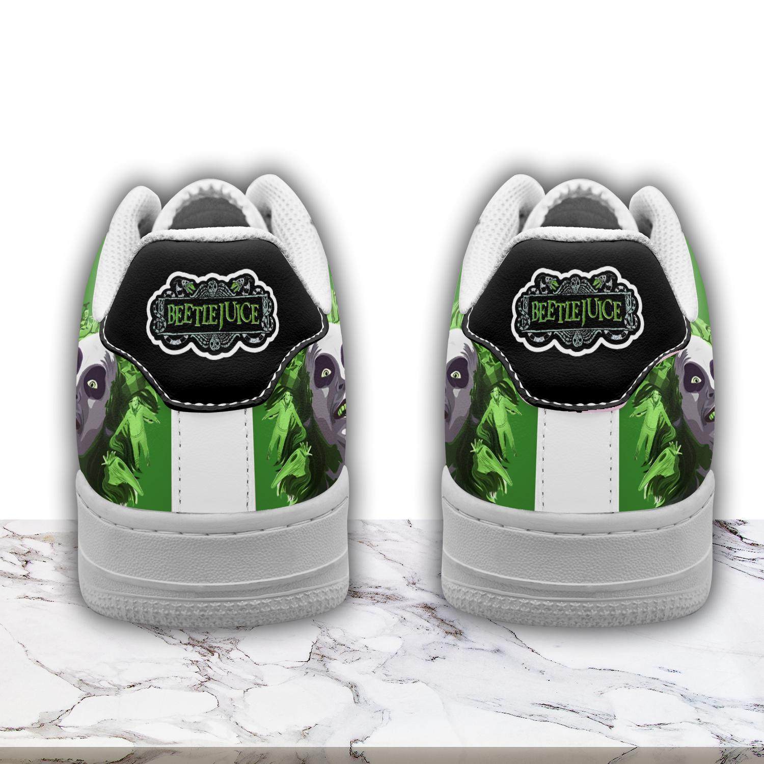 Ideafootwear Beetlejuice x Halloween Air Low-Top Sneakers Shoes For Men And Women 3