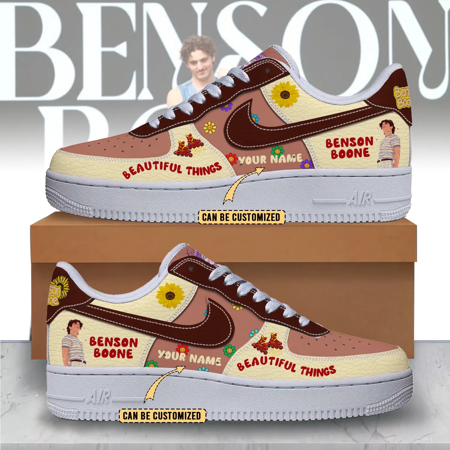 Ideafootwear Benson Boone Air Low-Top Sneakers Shoes For Men And Women 1