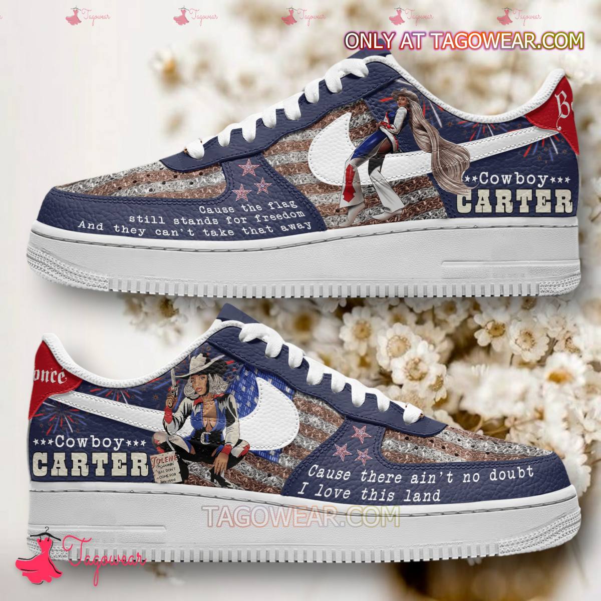 Ideafootwear Beyonce Cowboy Air Low-Top Sneakers Shoes For Men And Women 1