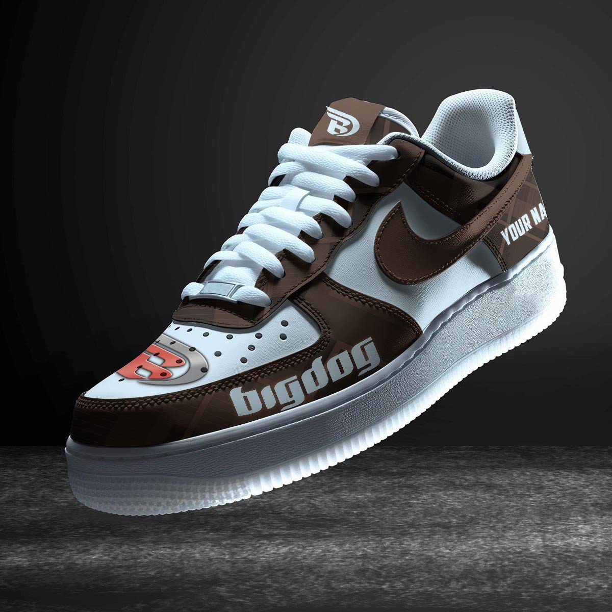 Ideafootwear Big Dog Motorcycles Air Low-Top Sneakers Shoes For Men And Women 1