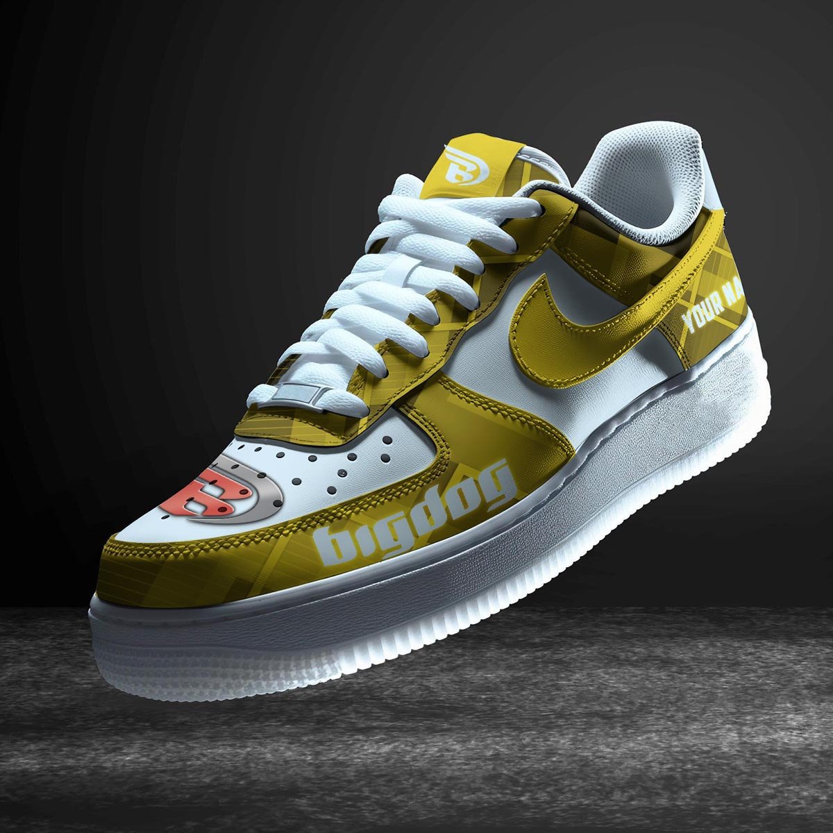 Ideafootwear Big Dog Motorcycles Air Low-Top Sneakers Shoes For Men And Women 1