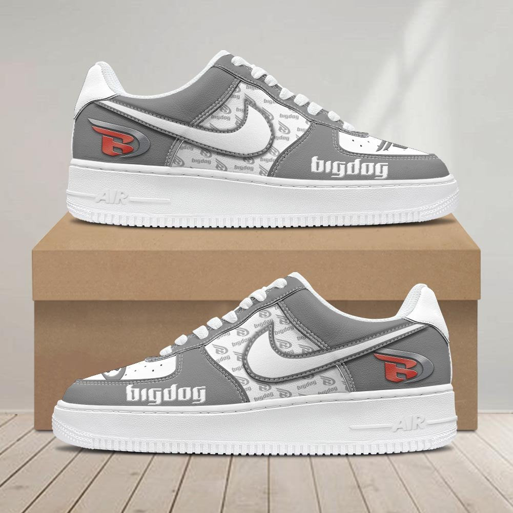 Ideafootwear Big Dog Motorcycles Air Low-Top Sneakers Shoes For Men And Women 1
