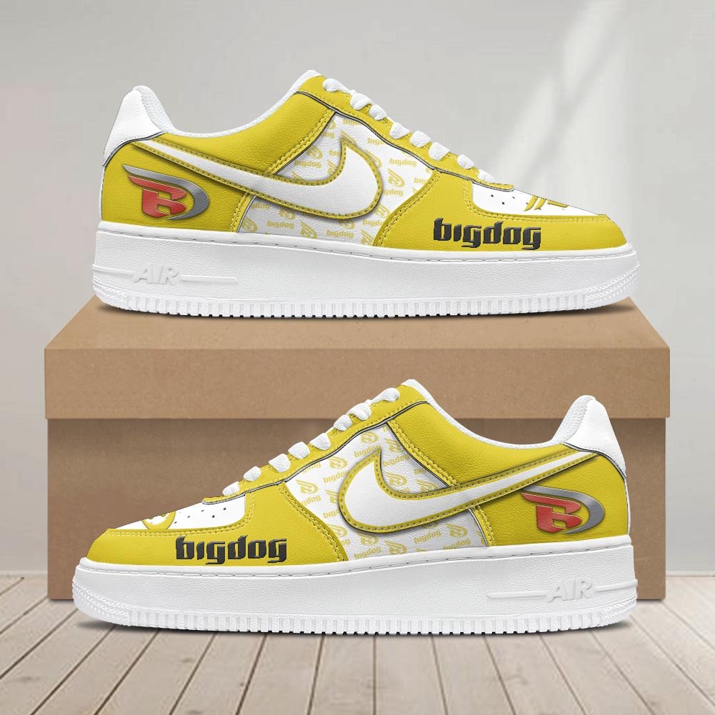 Ideafootwear Big Dog Motorcycles Air Low-Top Sneakers Shoes For Men And Women 1