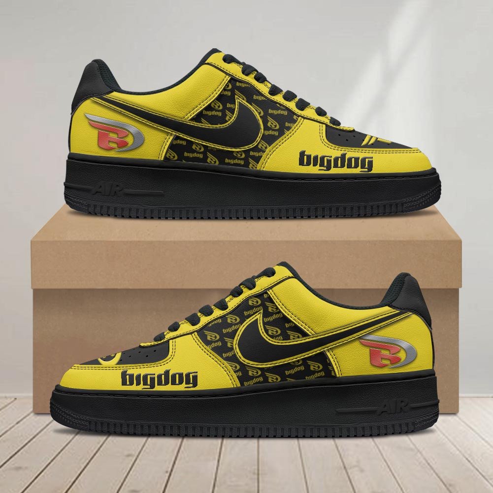 Ideafootwear Big Dog Motorcycles Air Low-Top Sneakers Shoes For Men And Women 1