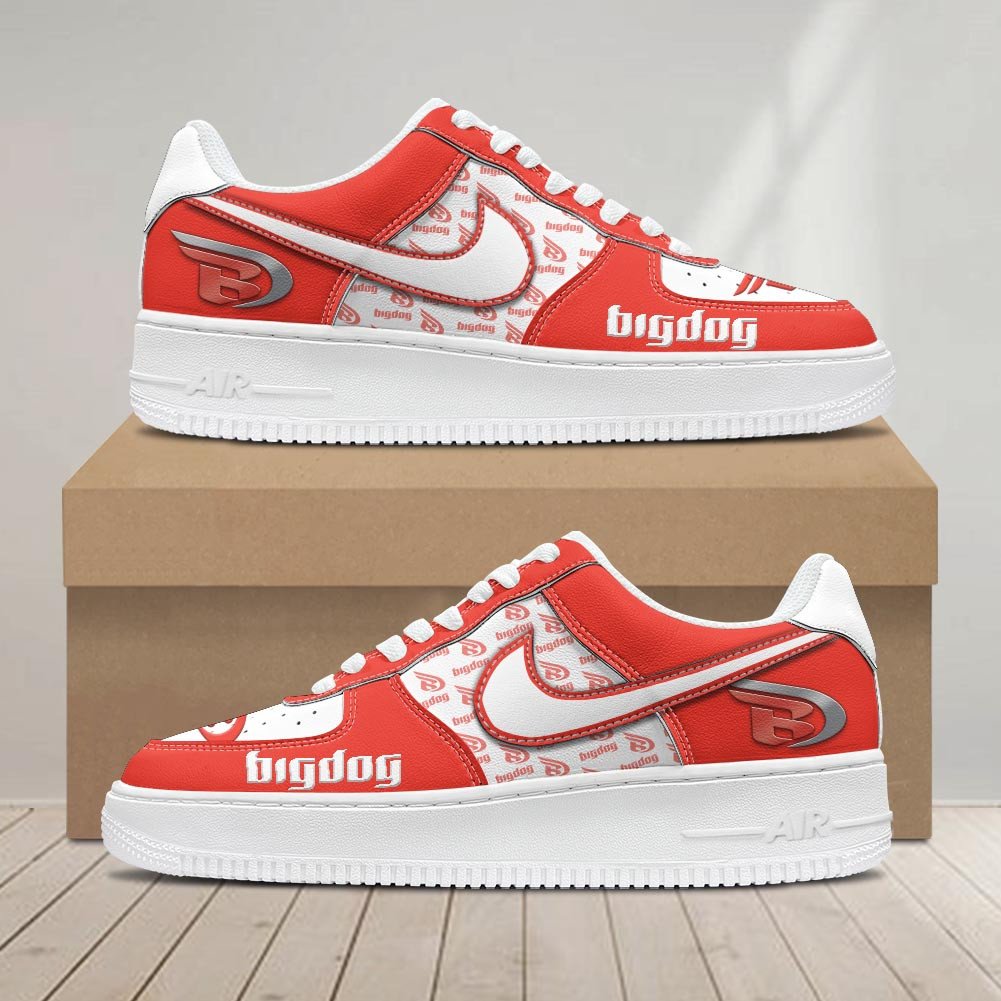 Ideafootwear Big Dog Motorcycles Air Low-Top Sneakers Shoes For Men And Women 1