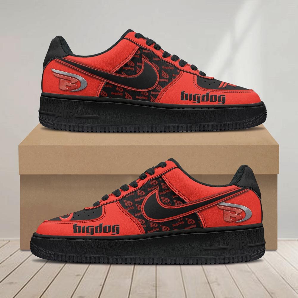 Ideafootwear Big Dog Motorcycles Air Low-Top Sneakers Shoes For Men And Women 1