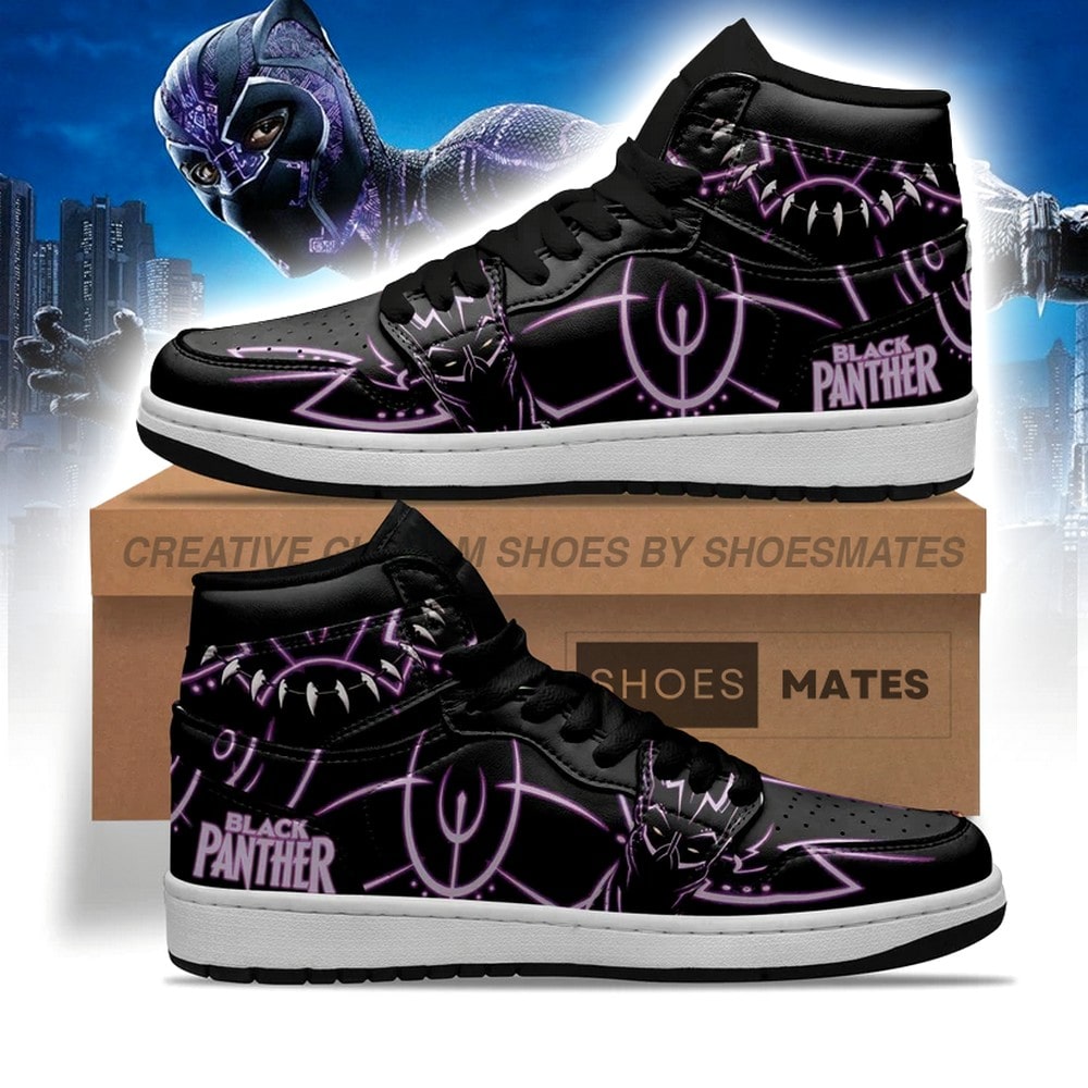 Ideafootwear Black Panther AJ1 High Sneakers Shoes For Men And Women