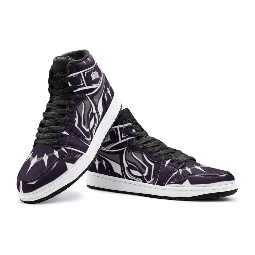 Ideafootwear Black Panther Wakanda AJ1 High Sneakers Shoes For Men And Women
