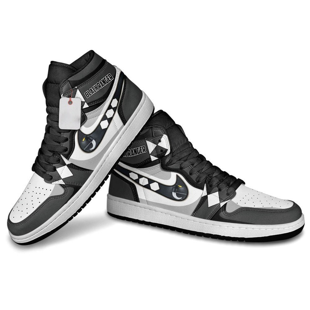 Ideafootwear Black Ranger AJ1 High Sneakers Shoes For Men And Women