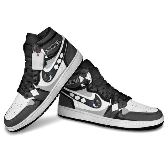 Ideafootwear Black Ranger AJ1 High Sneakers Shoes For Men And Women