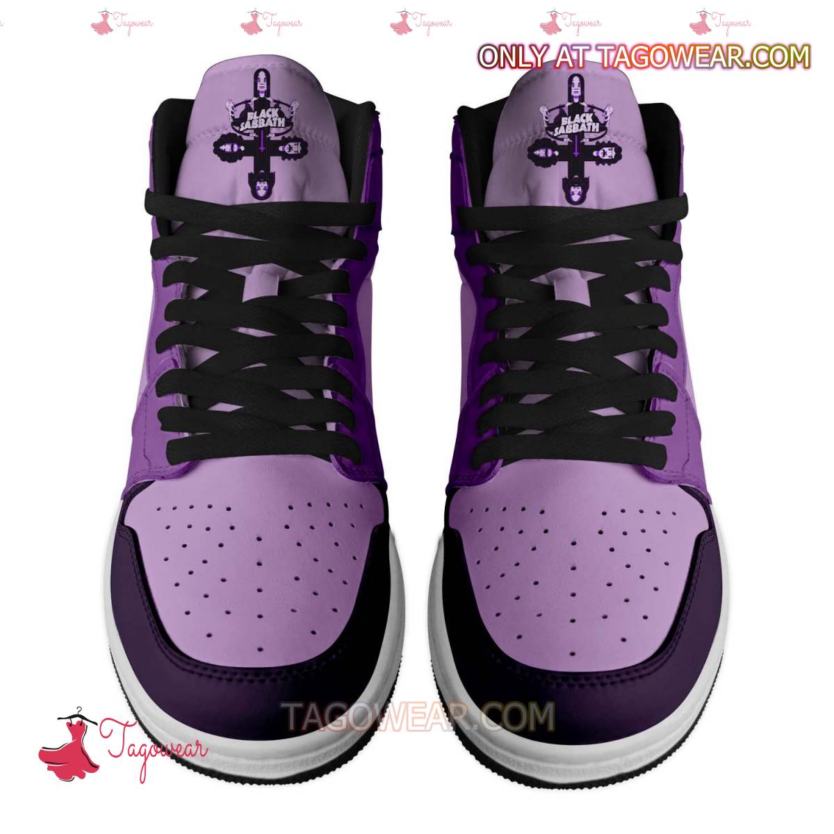 Ideafootwear Black Sabbath AJ1 High Sneakers Shoes For Men And Women