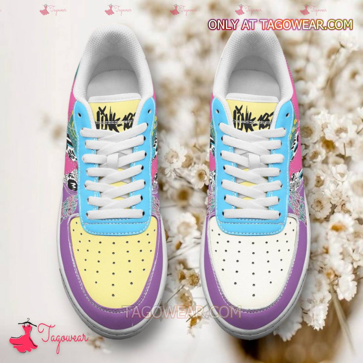 Ideafootwear Blink-182 Anthem Part Two Lyrics Air Low-Top Sneakers Shoes For Men And Women 3