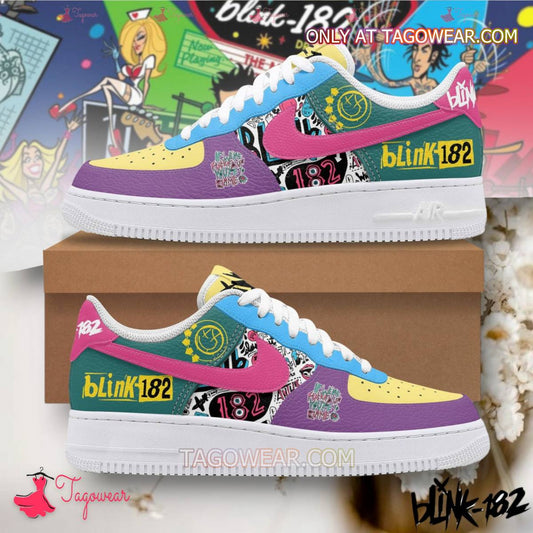 Ideafootwear Blink-182 Anthem Part Two Lyrics Air Low-Top Sneakers Shoes For Men And Women 1
