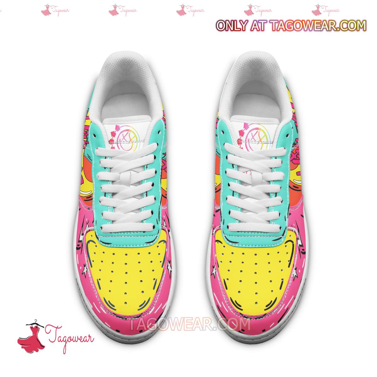 Ideafootwear Blink-182 Colorful Air Low-Top Sneakers Shoes For Men And Women 3