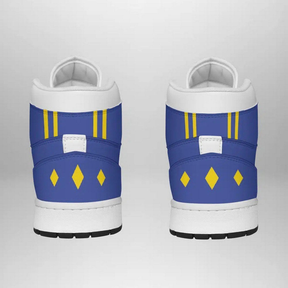 Ideafootwear Blue Ranger Ninjetti Power Rangers AJ1 High Sneakers Shoes For Men And Women