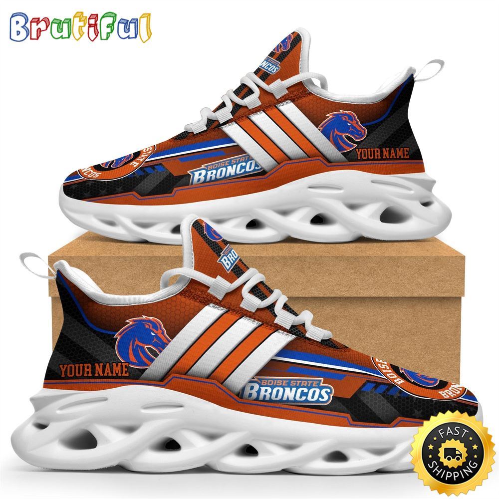 Ideafootwear Boise State Broncos Max Soul Shoes Sneakers For Men And Women