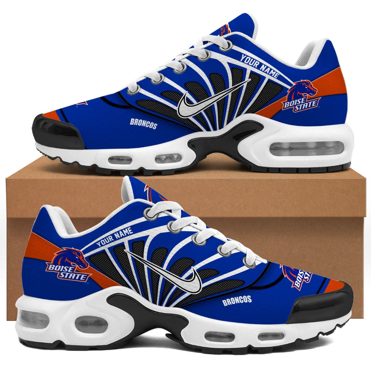 Ideafootwear Boise State Broncos TN Shoes Sneakers For Men And Women