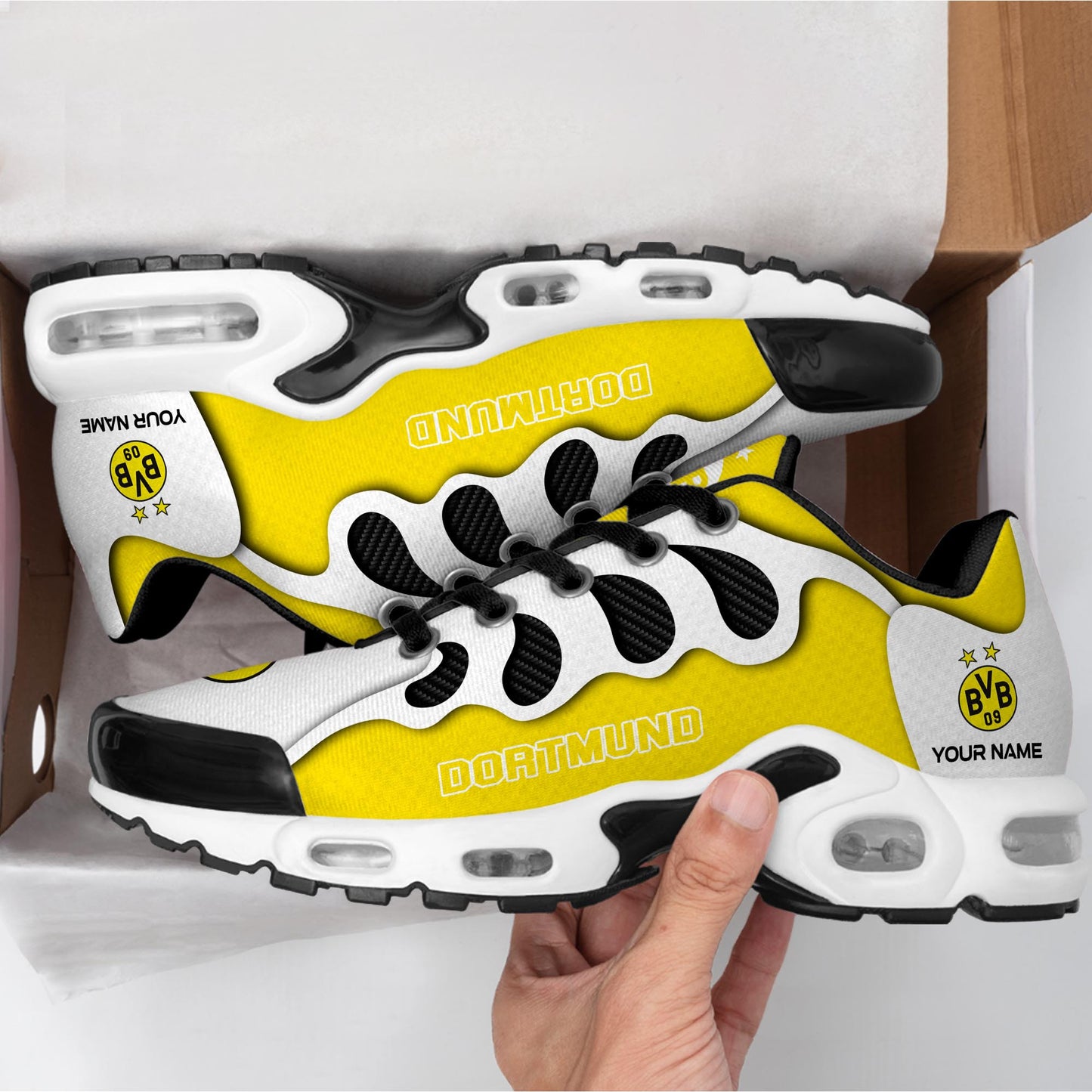 Ideafootwear Borussia Dortmund TN Shoes Sneakers For Men And Women