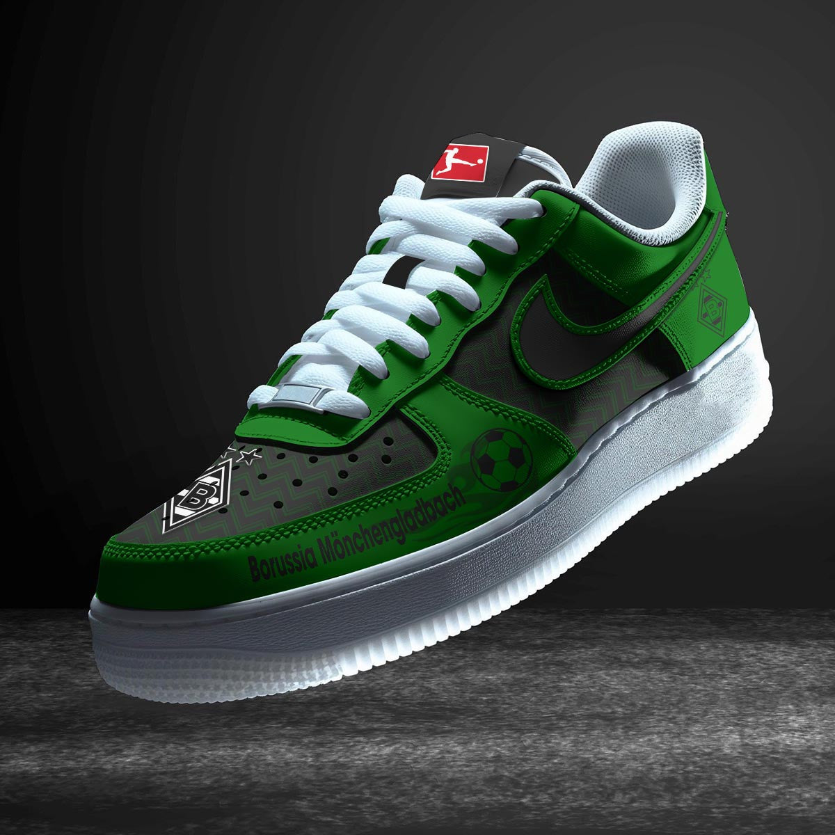 Ideafootwear Borussia Monchengladbach Air Low-Top Sneakers Shoes For Men And Women 1