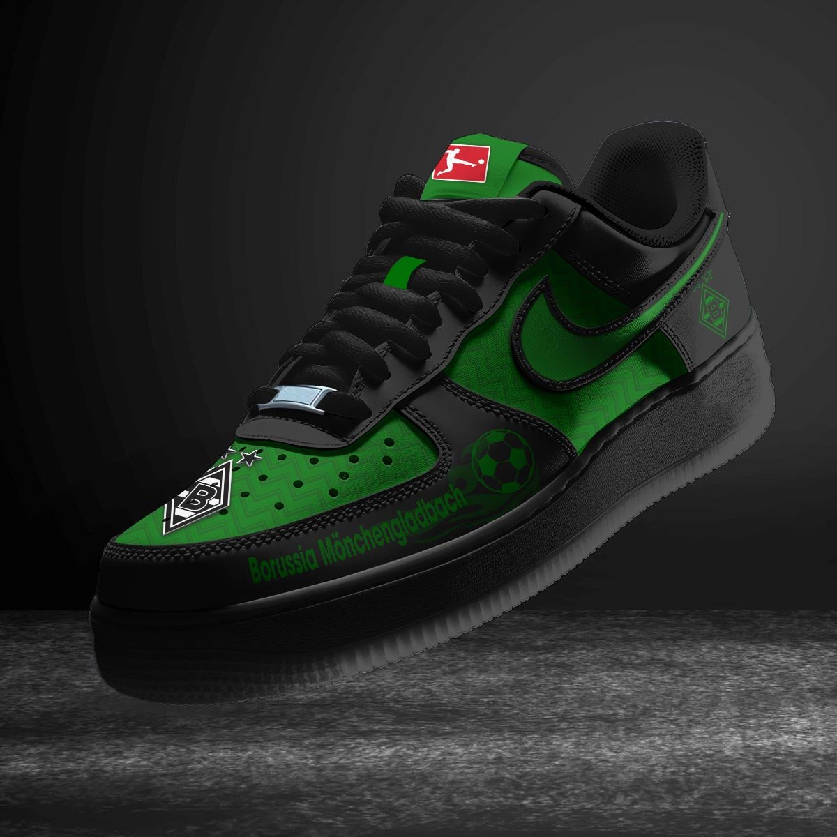 Ideafootwear Borussia Monchengladbach Air Low-Top Sneakers Shoes For Men And Women 1