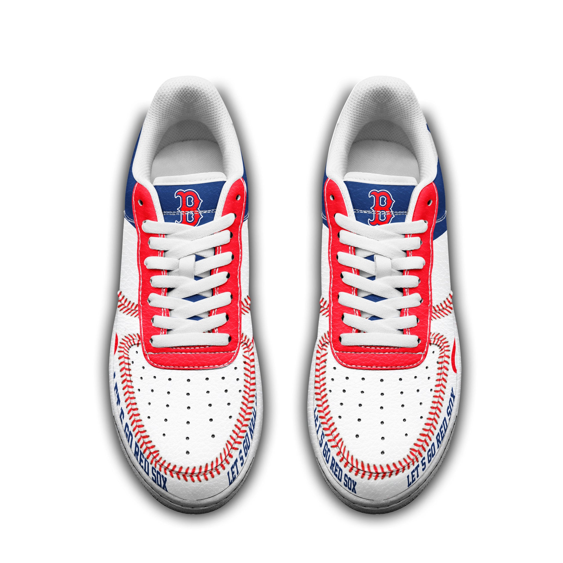 Ideafootwear Boston Red Sox Air Low-Top Sneakers Shoes For Men And Women 2