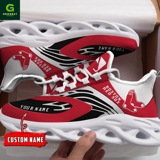 Ideafootwear Boston Red Sox Max Soul Shoes Sneakers For Men And Women