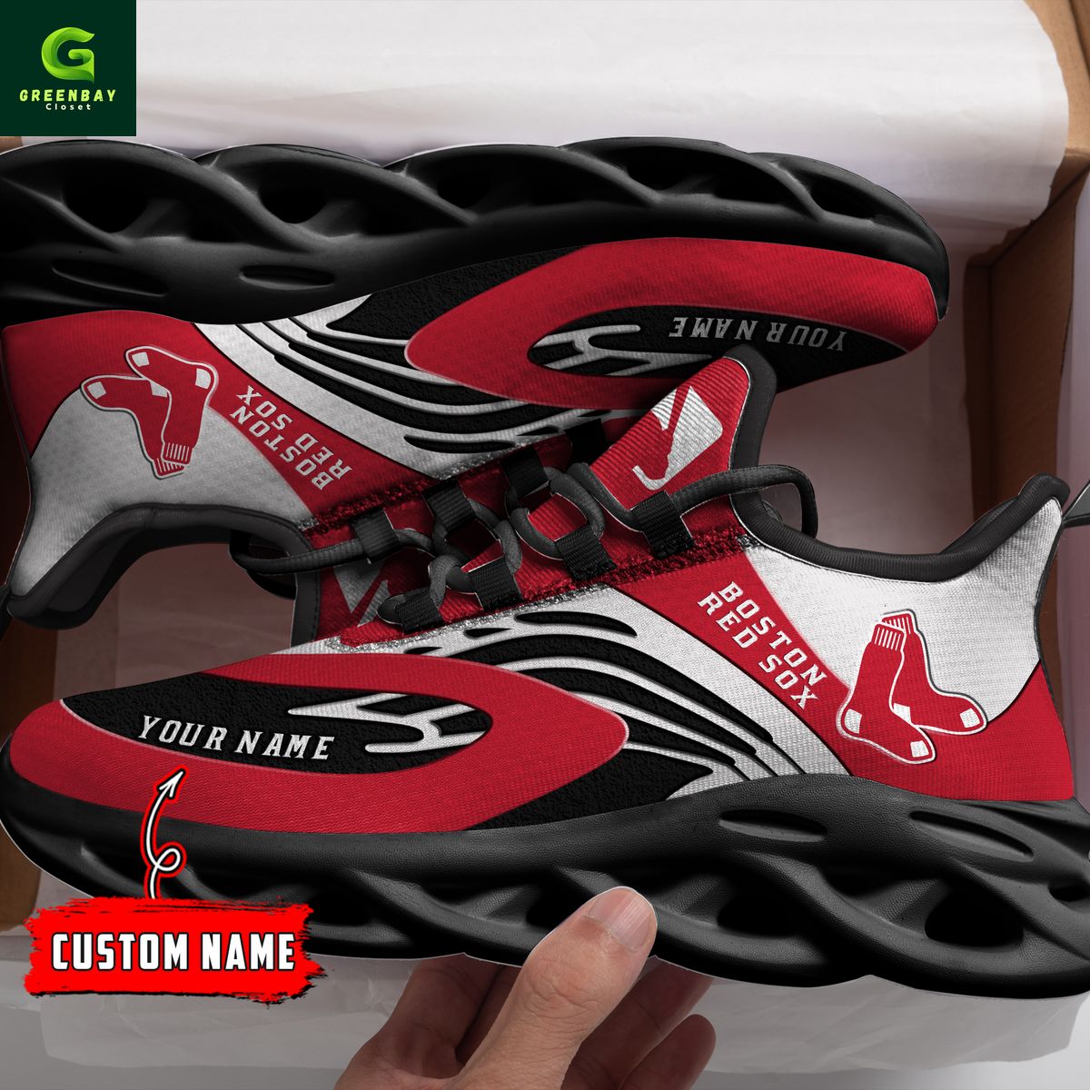 Ideafootwear Boston Red Sox Max Soul Shoes Sneakers For Men And Women