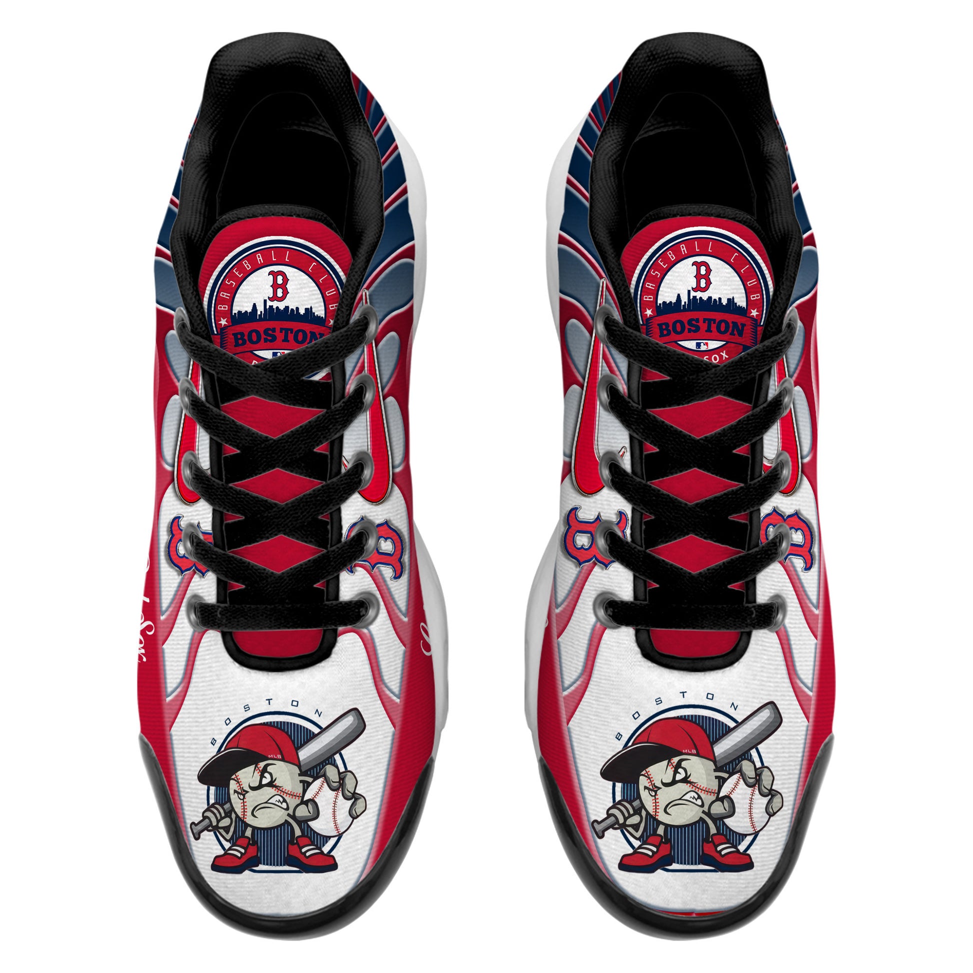 Ideafootwear Boston Red Sox TN Shoes Sneakers For Men And Women