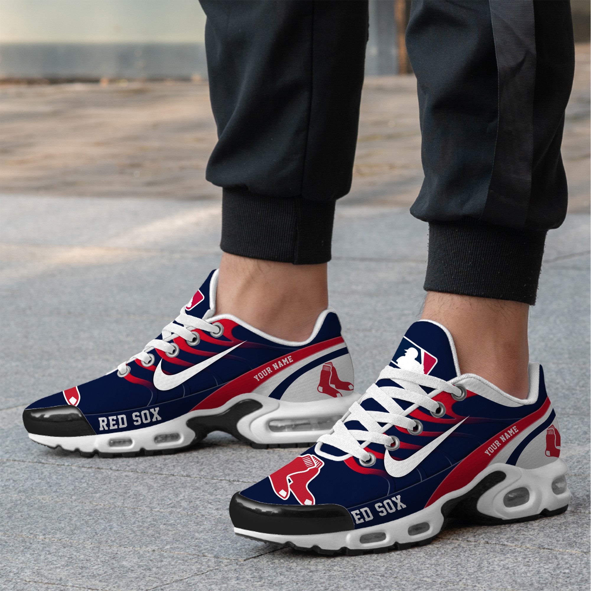 Ideafootwear Boston Red Sox TN Shoes Sneakers For Men And Women