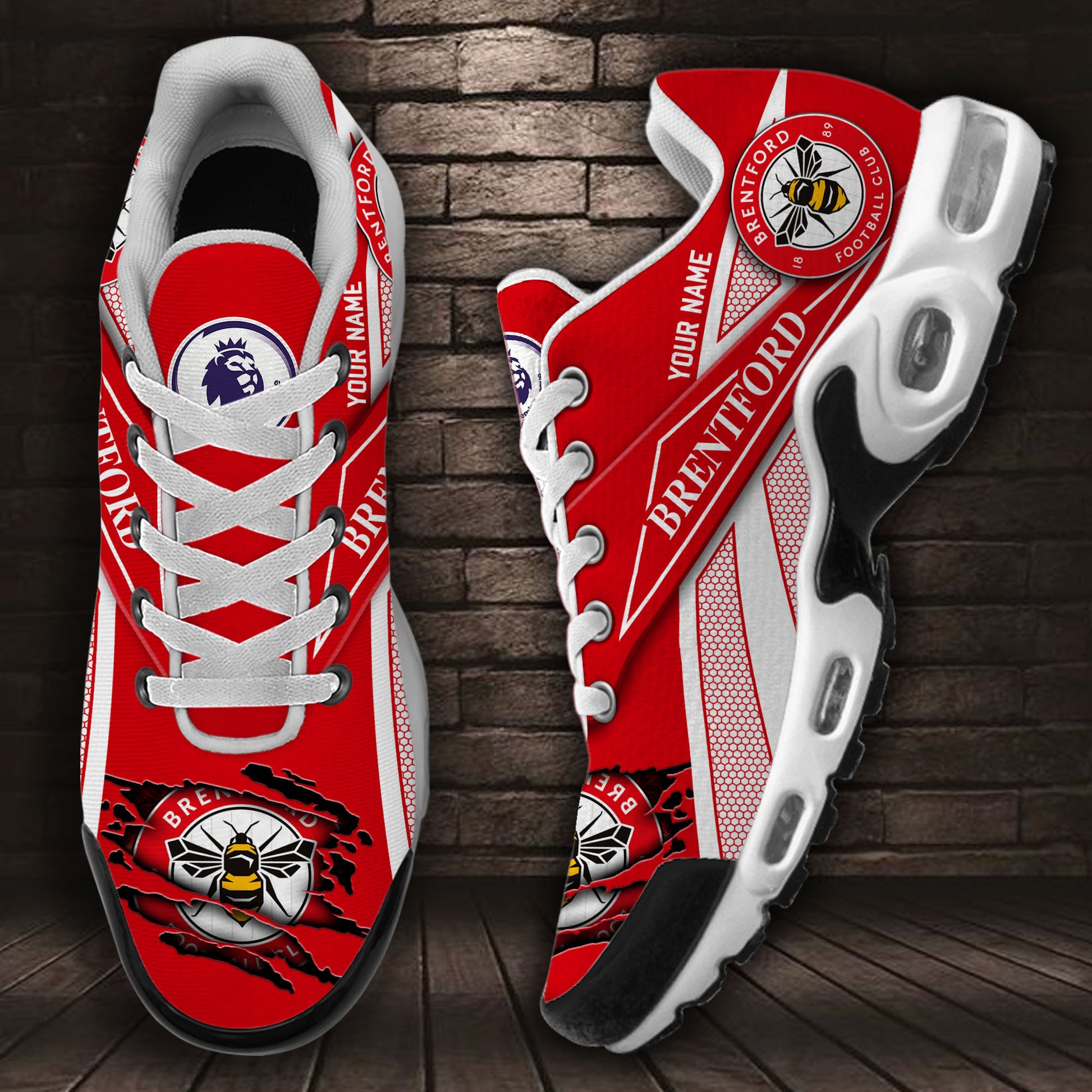 Ideafootwear Brentford FC TN Shoes Sneakers For Men And Women