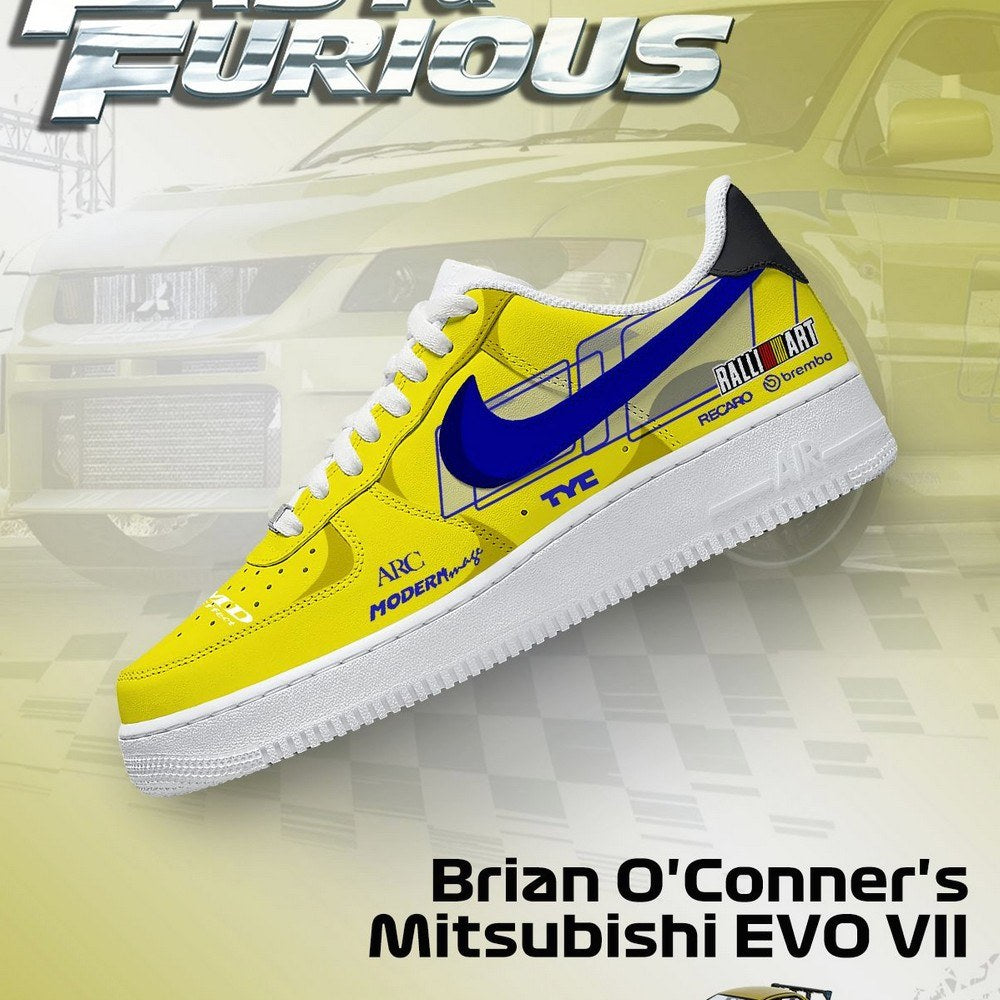Ideafootwear Brian O'Conner's EVO VII Air Low-Top Sneakers Shoes For Men And Women 1