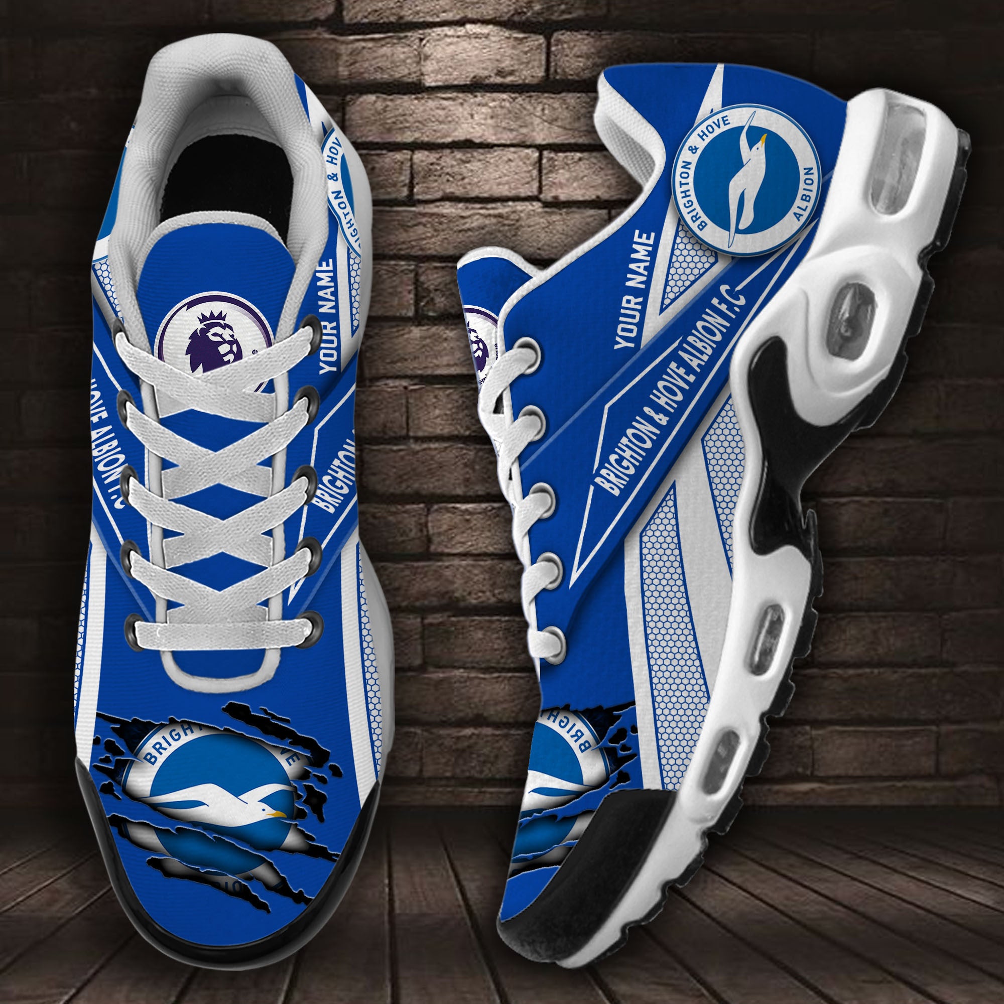 Ideafootwear Brighton &amp; Hove Albion F.C TN Shoes Sneakers For Men And Women