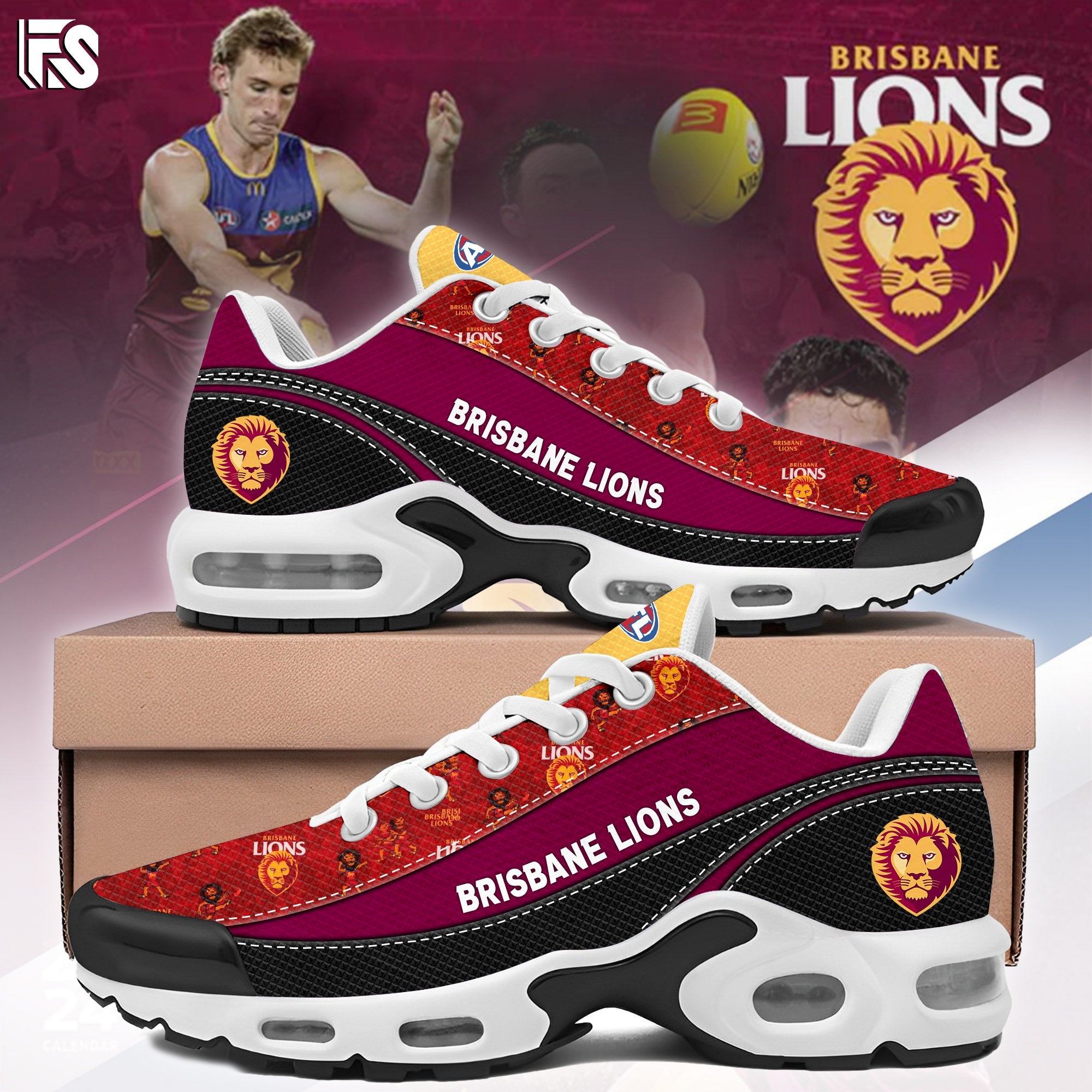 Ideafootwear Brisbane Lions TN Shoes Sneakers For Men And Women