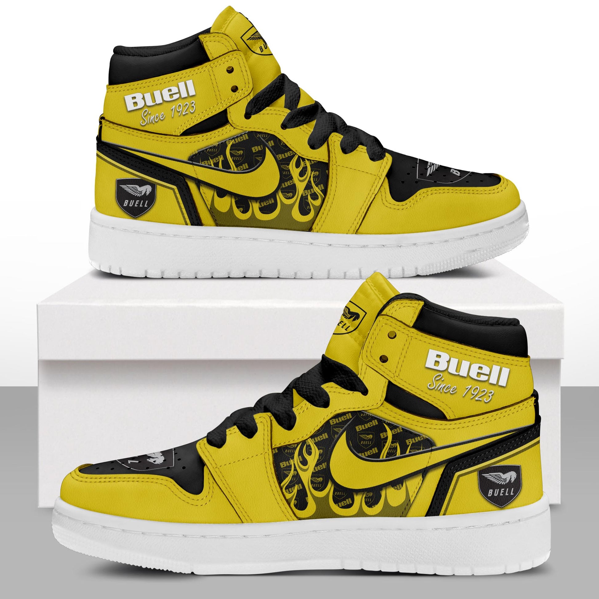 Ideafootwear Buell AJ1 High Sneakers Shoes For Men And Women