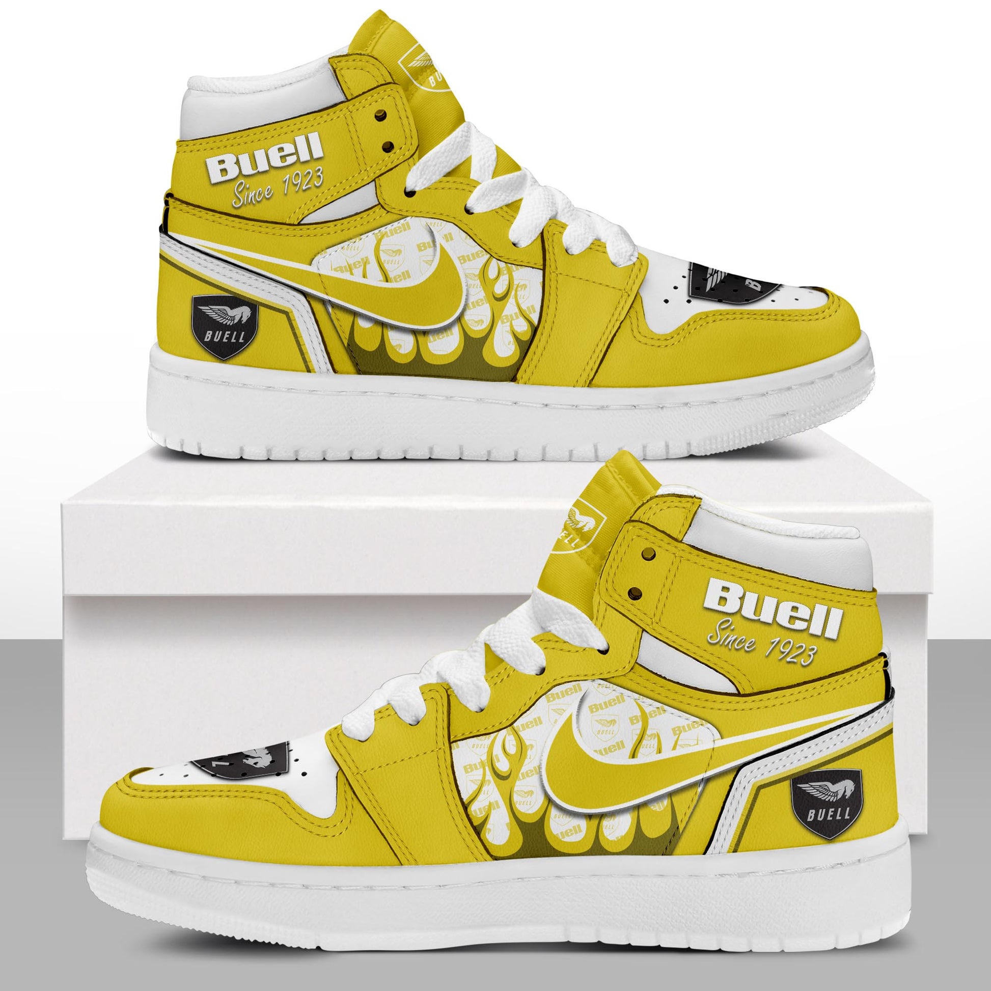 Ideafootwear Buell AJ1 High Sneakers Shoes For Men And Women