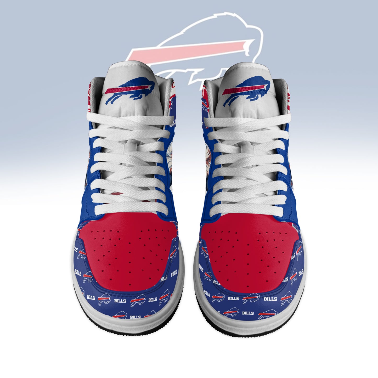 Ideafootwear Buffalo Bills AJ1 High Sneakers Shoes For Men And Women