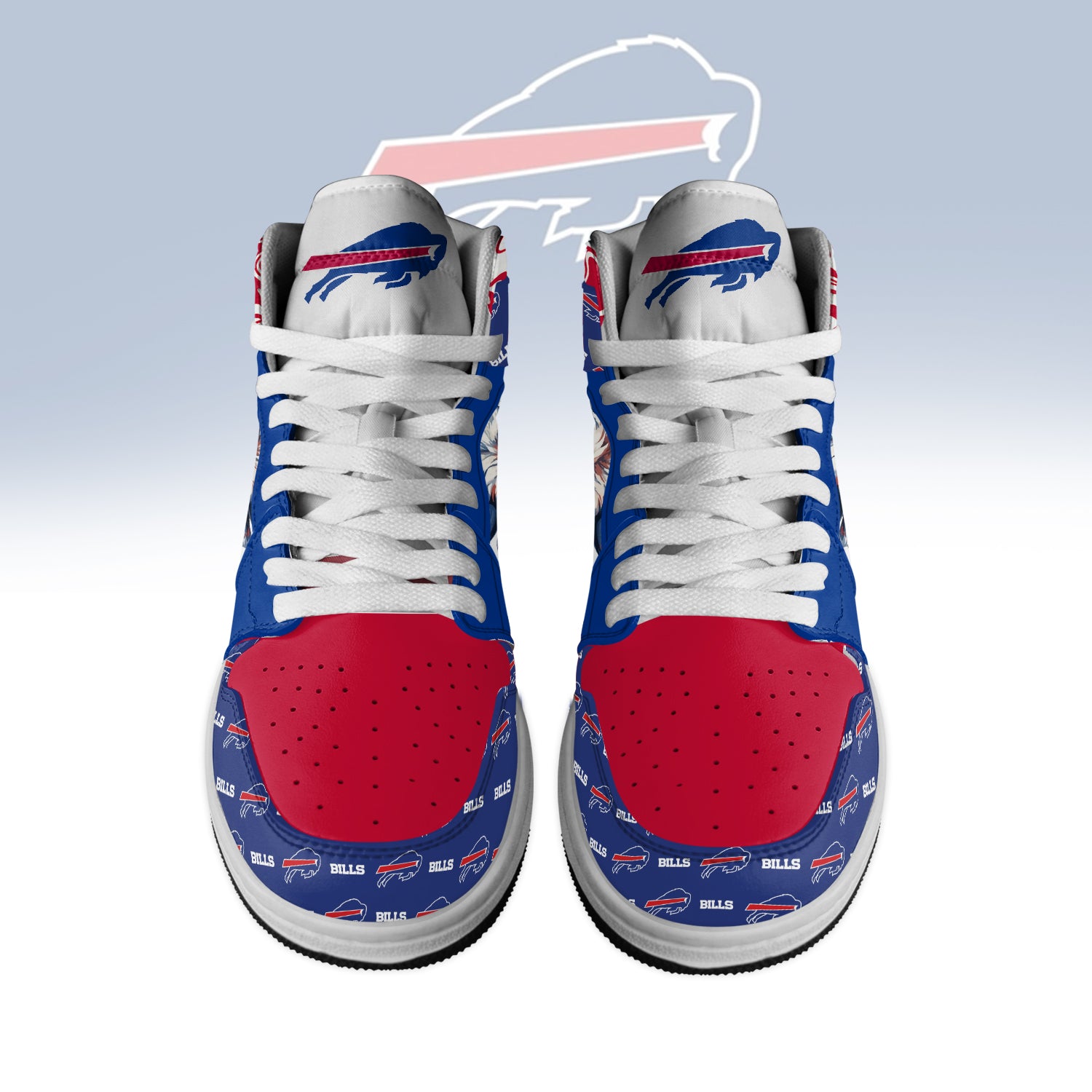 Ideafootwear Buffalo Bills AJ1 High Sneakers Shoes For Men And Women