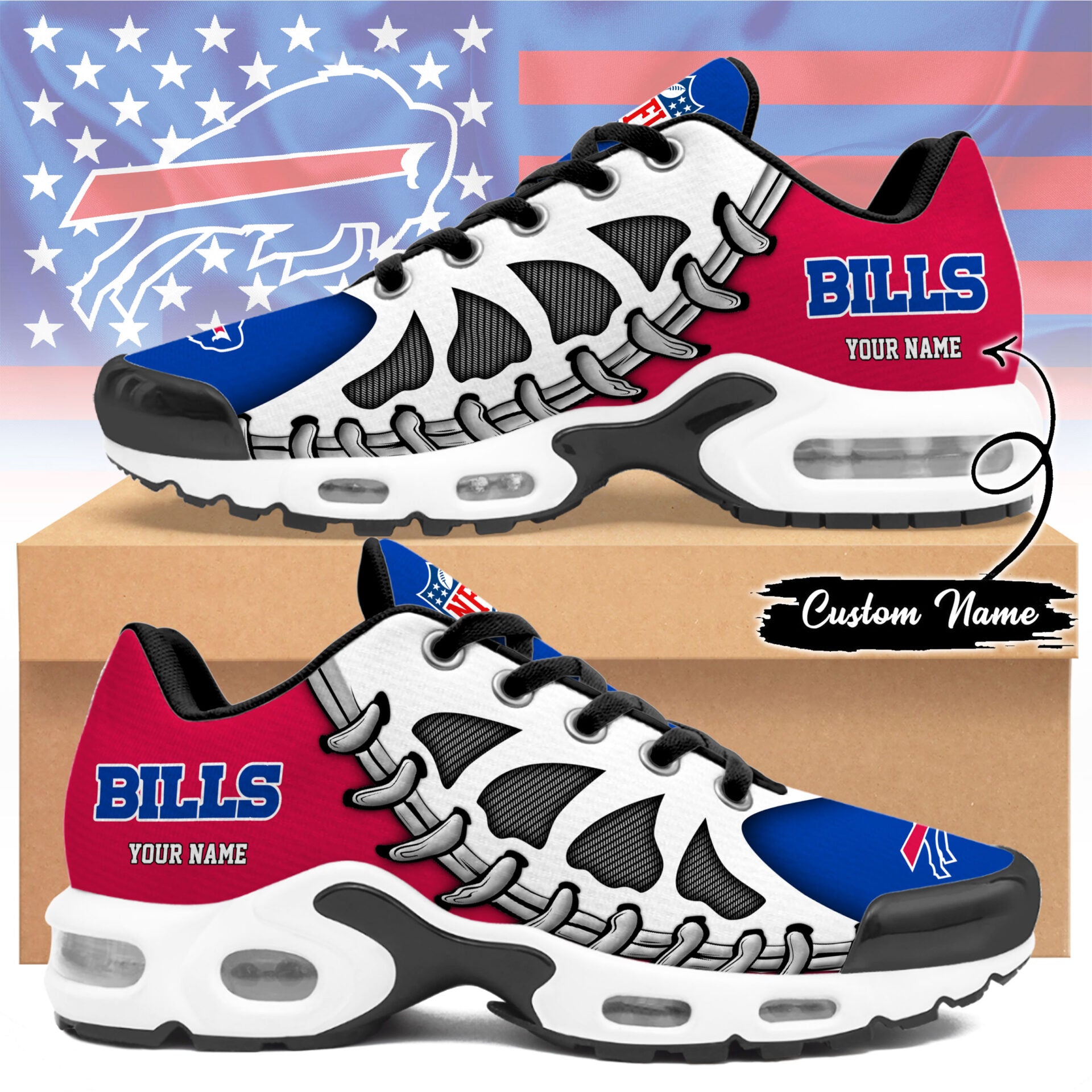 Ideafootwear Buffalo Bills TN Shoes Sneakers For Men And Women