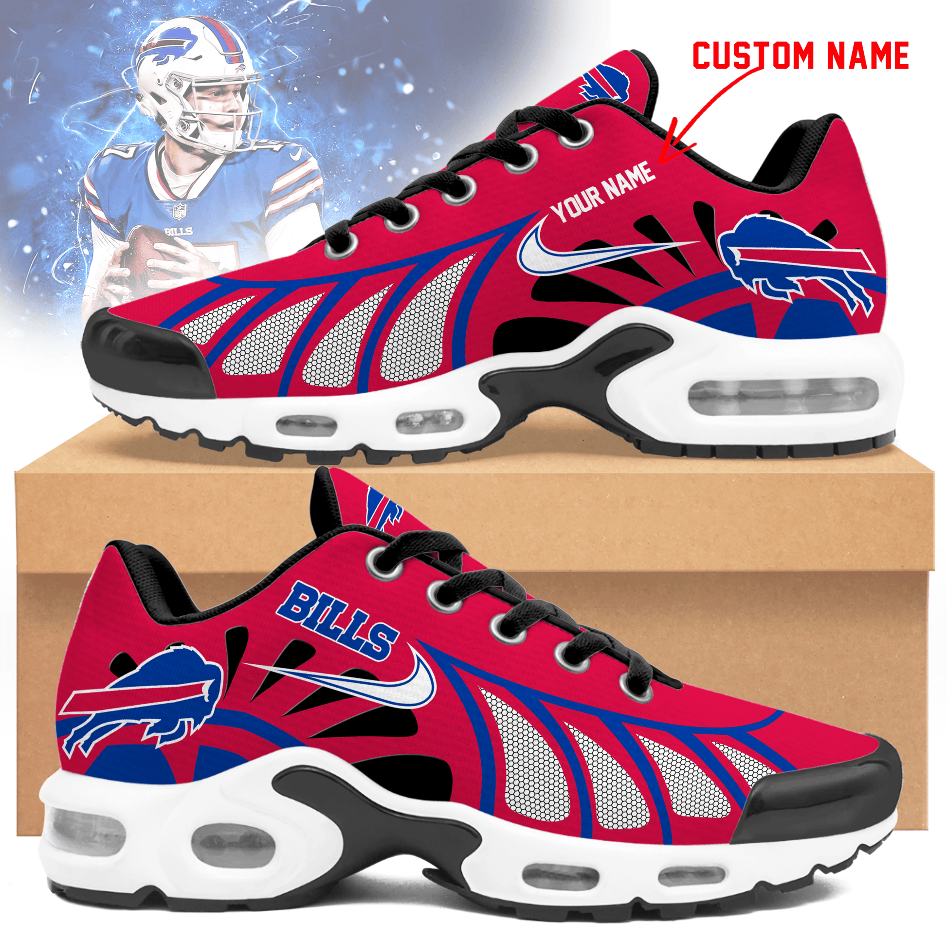 Ideafootwear Buffalo Bills TN Shoes Sneakers For Men And Women
