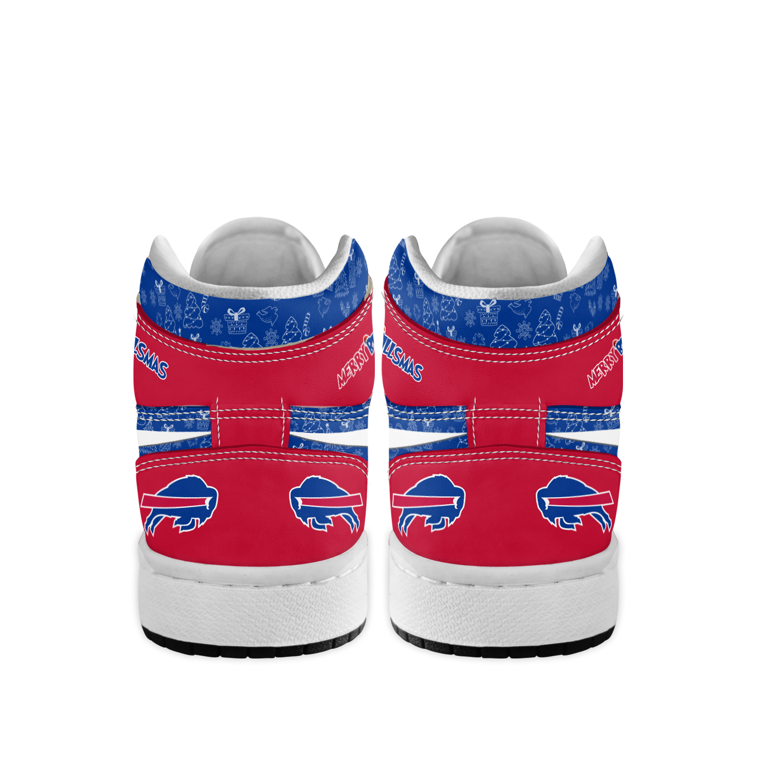 Ideafootwear Buffalo Bills x The Grinch x Christmas AJ1 High Sneakers Shoes For Men And Women