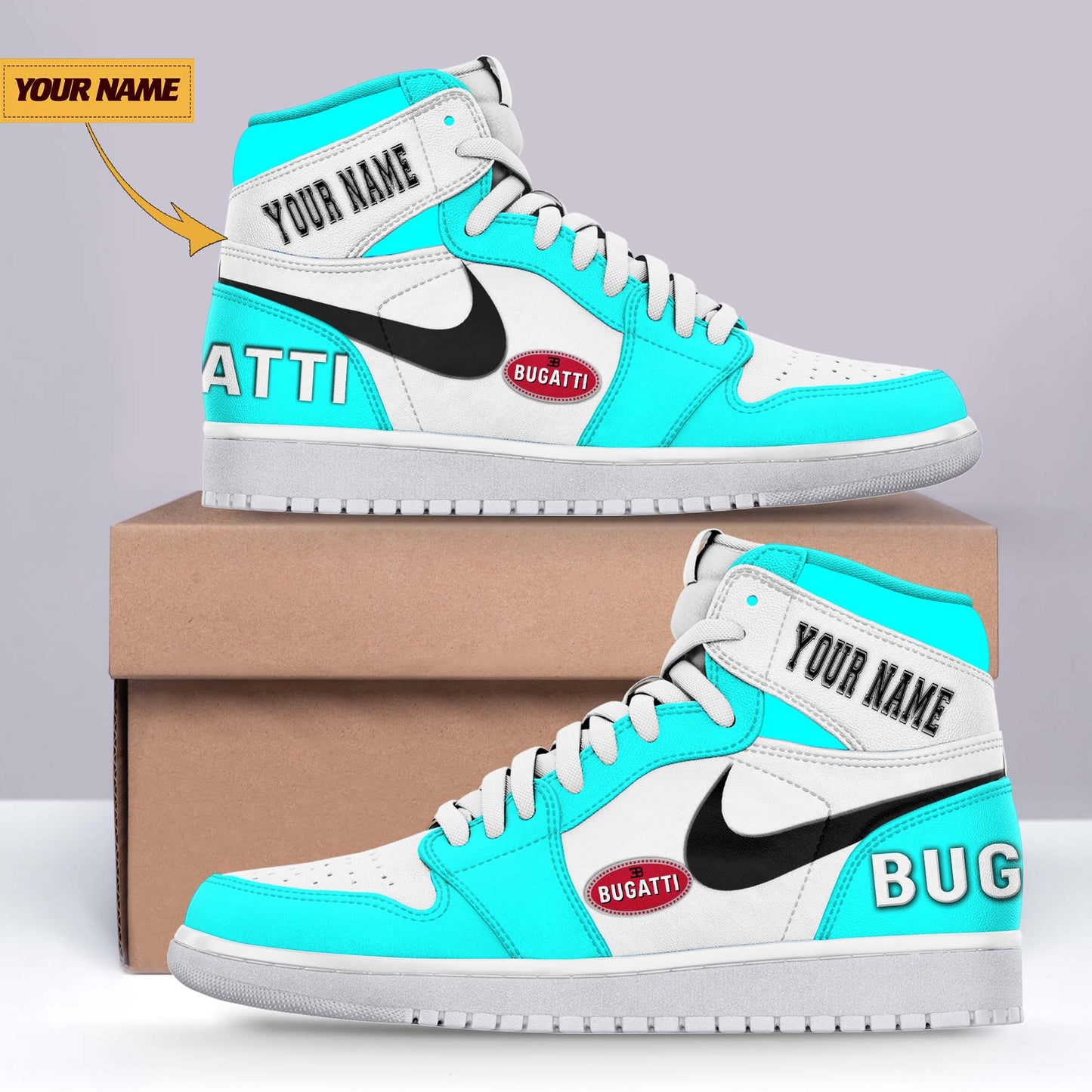 Ideafootwear Bugatti AJ1 High Sneakers Shoes For Men And Women