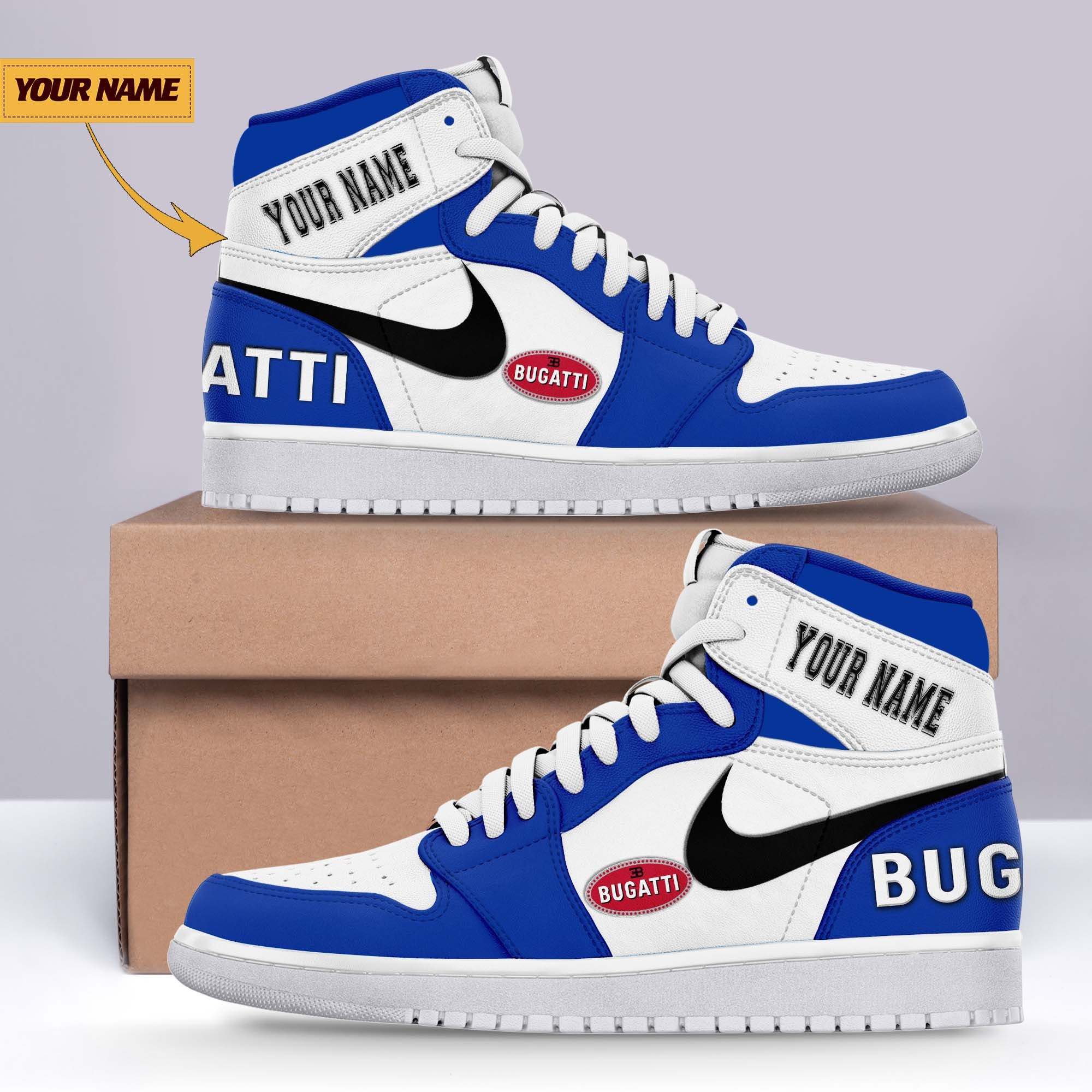 Ideafootwear Bugatti AJ1 High Sneakers Shoes For Men And Women