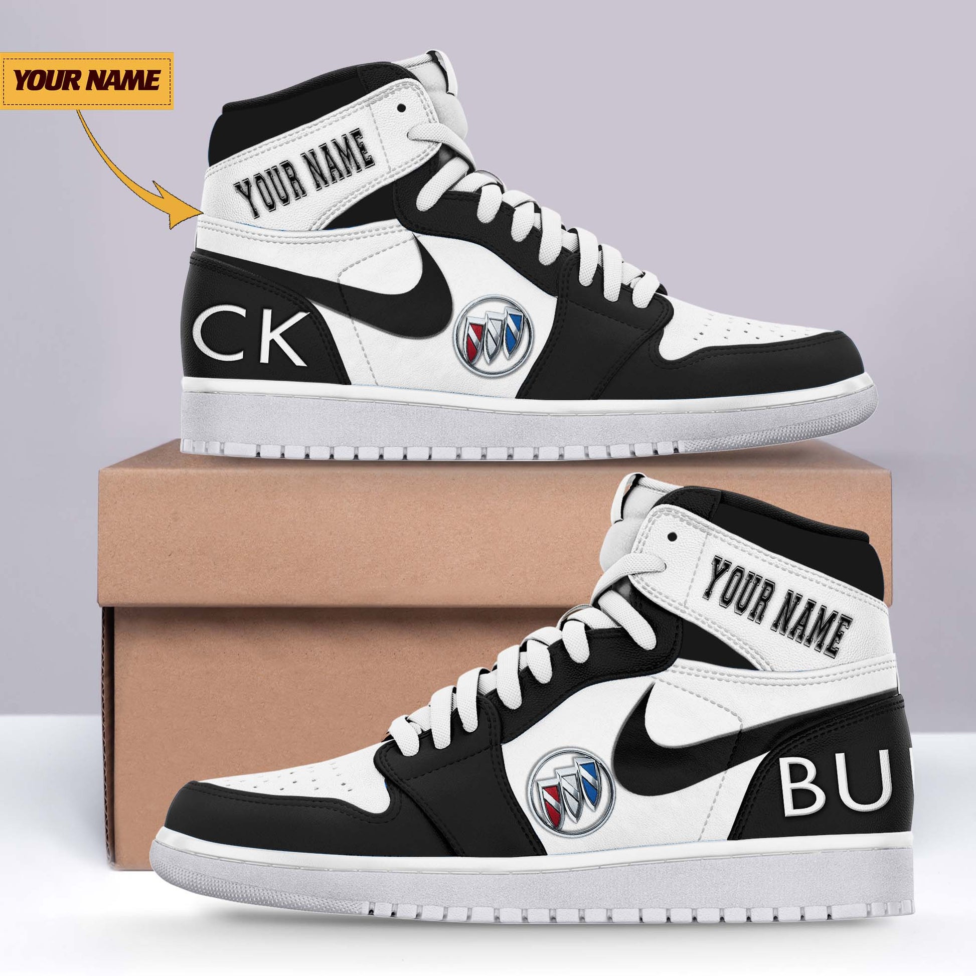 Ideafootwear Buick AJ1 High Sneakers Shoes For Men And Women