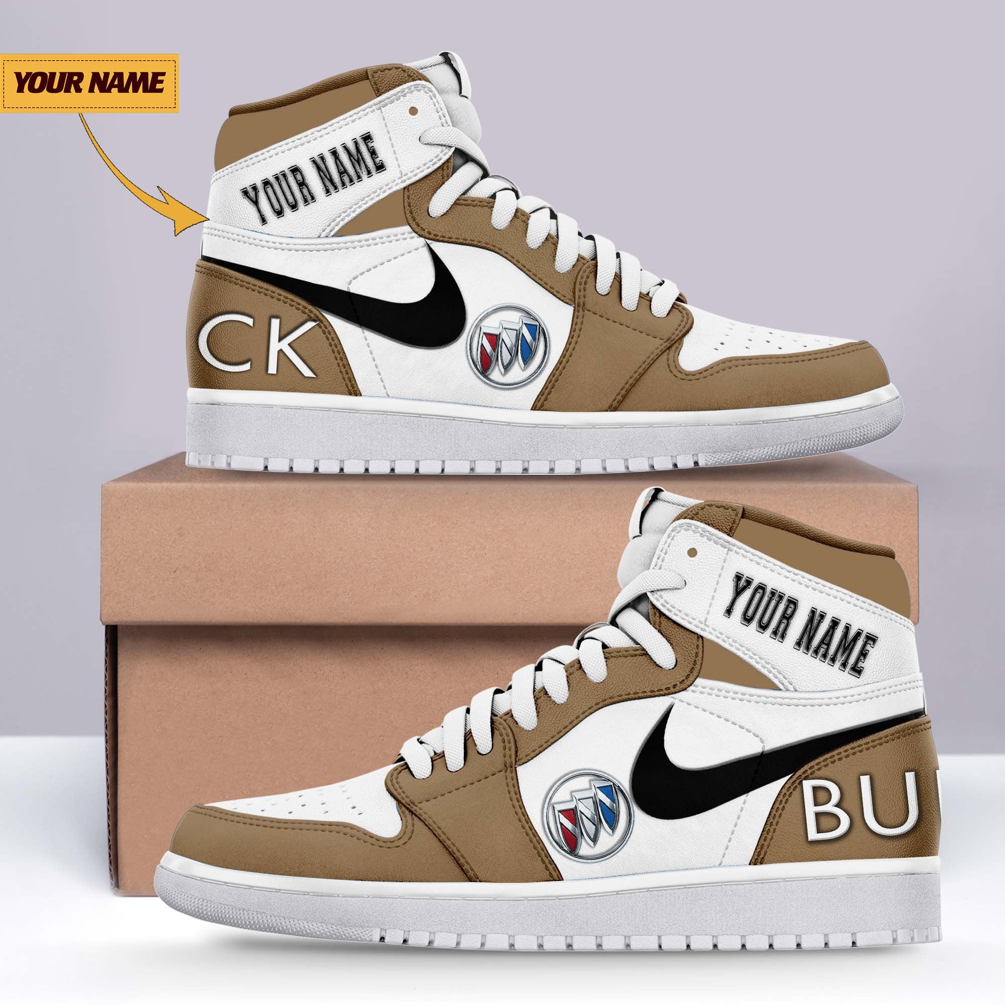 Ideafootwear Buick AJ1 High Sneakers Shoes For Men And Women