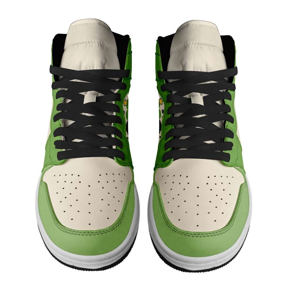 Ideafootwear Buttercup The Powerpuff Girls AJ1 High Sneakers Shoes For Men And Women