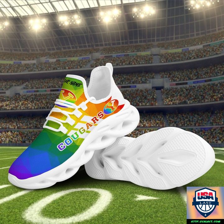 Ideafootwear Byu Cougars Max Soul Shoes Sneakers For Men And Women