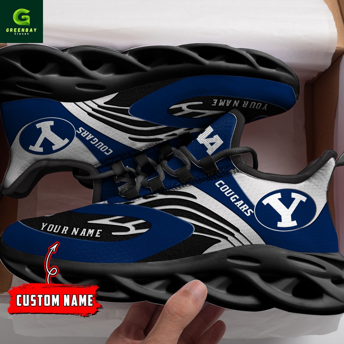 Ideafootwear BYU Cougars Max Soul Shoes Sneakers For Men And Women