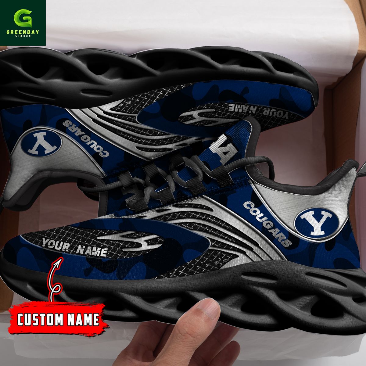 Ideafootwear BYU Cougars Max Soul Shoes Sneakers For Men And Women